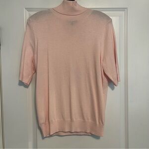NWT Ann Taylor Soft Pink Short Sleeve Sweater